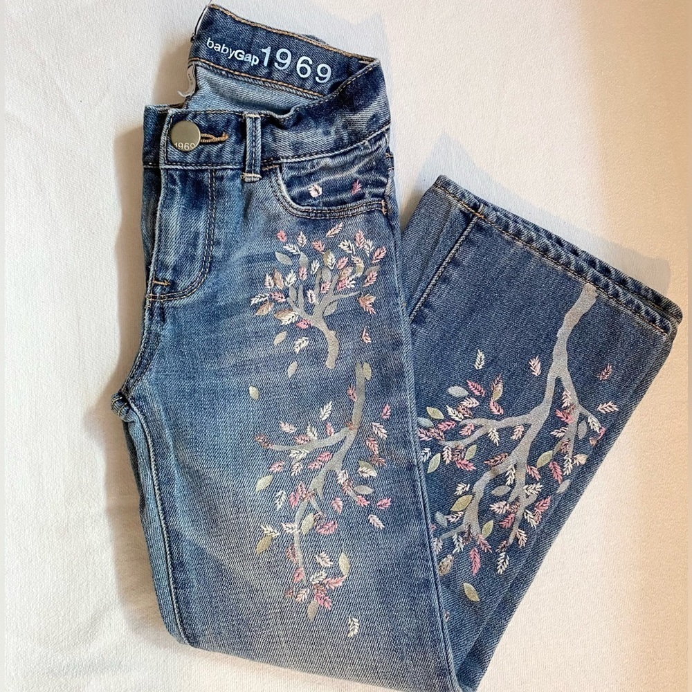 GAP Girl Flare Jeans in Classic Blue